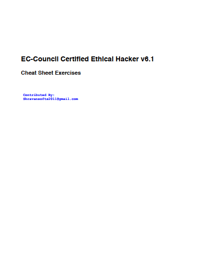 05 Hacking   CEH Cheat Sheet Exercises