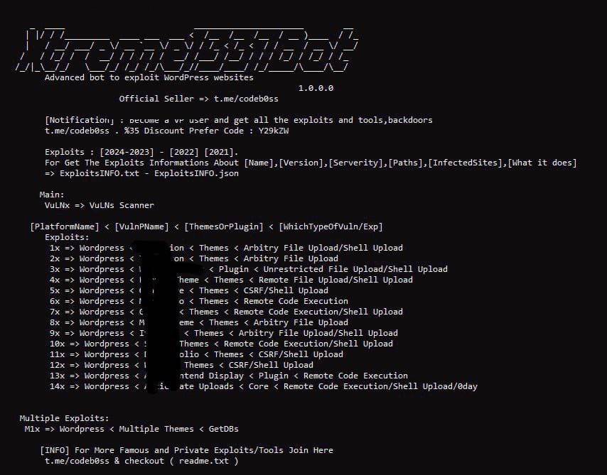 Advanced bot to exploit wordpress site