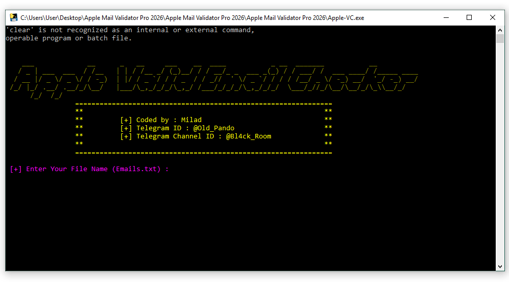 Apple valid email check