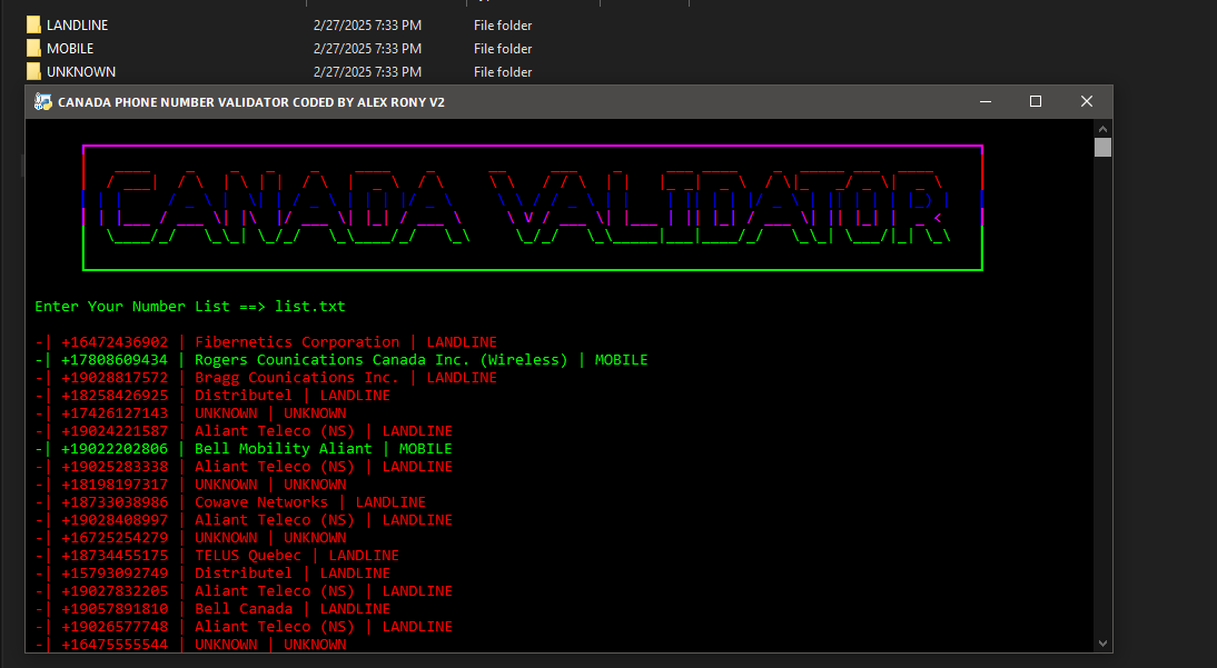 Canada Number Validator