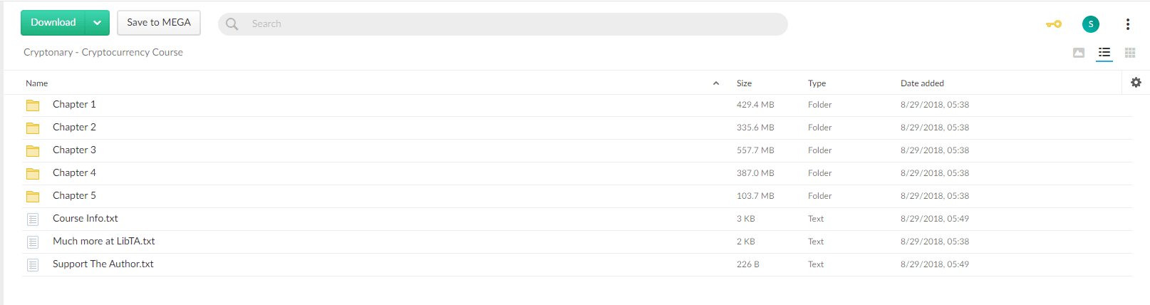Cryptocurrency course