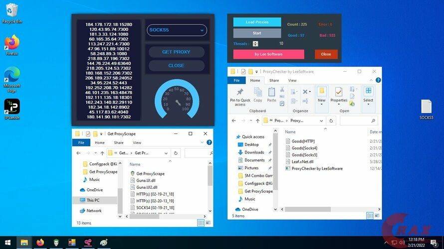 ProxyScrape y chcker