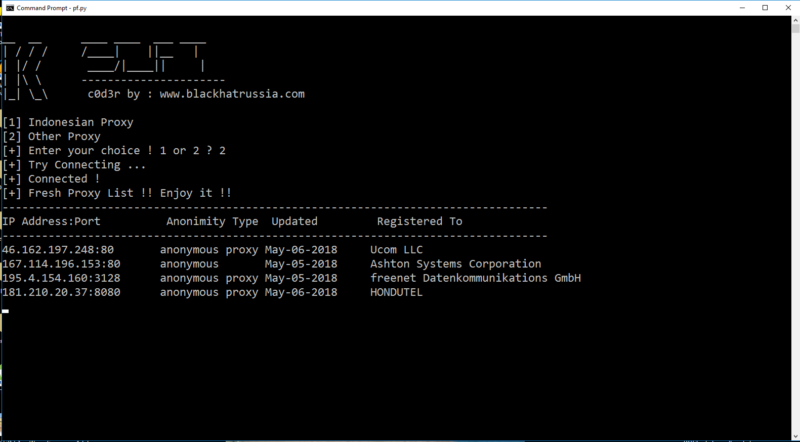 Python proxy finder 2025