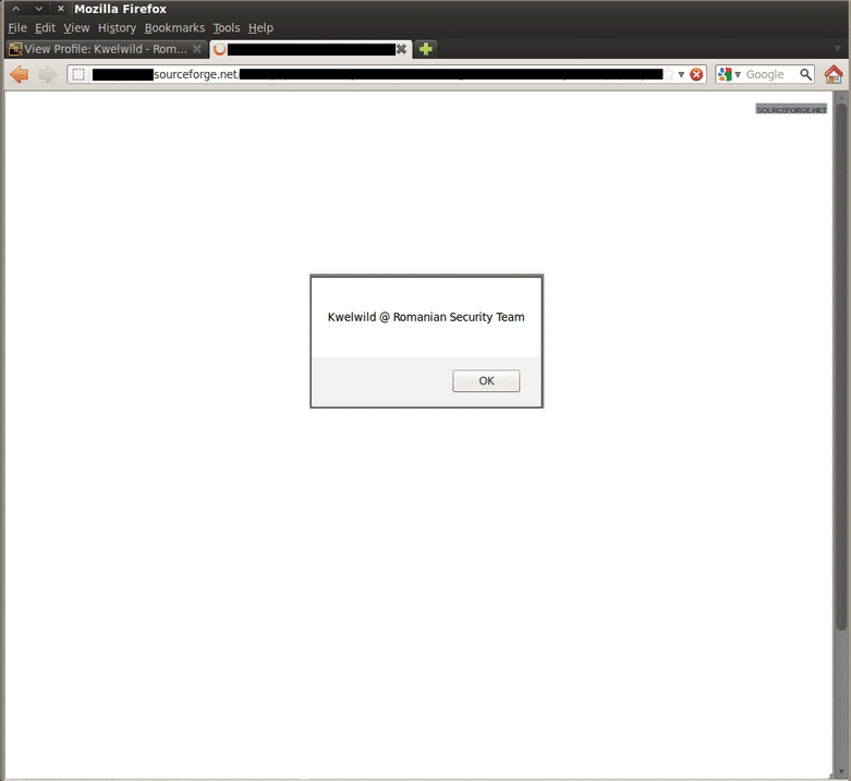 Sourceforge xss